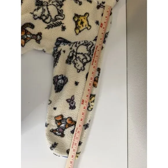 Disney Winnie The Pooh Jacket Womens S Sherpa Fleece 1/4 Zip Pullover Sweater - Picture 5 of 6